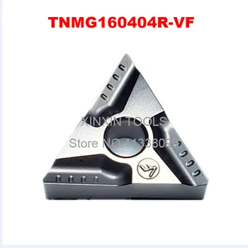 10шт TNMG160404R-VF/TNMG160404L-VF Твердосплавная поставяне на Струг с ЦПУ Острието TNMG160408R-VF CNC Струг за метал Инструмент Струг инструмент за поставяне на