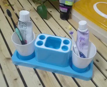 1БР измиване и изплакване на чаши притежателя на четка за зъби седалка рамка багажник любителите на тоалетна паста за зъби рафтове за съхранение за баня OK 0441
