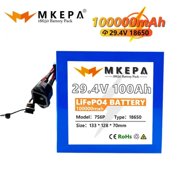 29,4 В 7s6p на 100 000 mah 18650 литиево-йонна акумулаторна батерия електрически мотор скутер 250 W 500 W 1000 W BMS