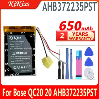 650 mah KiKiss Батерия за видеорегистратора GPS mp3 автомобилен видеорекордер PR-452035 за Bose QC20 QuietComfort 20 AHB372235PST Батерии с Голям Капацитет
