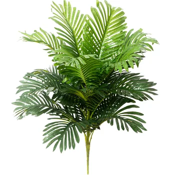 75 СМ 18 Листа от Тропически Изкуствена Палма Голямо Фалшив Растение Коприна Лист Растения Кокосови Клонка Фамилна Стая Коледна Украса направи си САМ