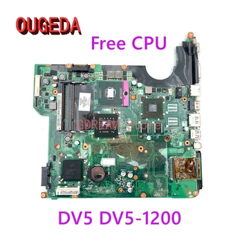 OUGEDA 482867-001 504640-001 дънна Платка за лаптоп HP Pavilion DV5 DV5-1200 ОСНОВНА ТАКСА PM45 DDR2 безплатен процесор напълно тестван