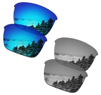 SmartVLT 2 Чифта Поляризирани очила Сменяеми Лещи за Oakley Thinlink Ice Blue и Сребро Титан