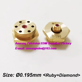 Водач за диамант тел Ø0,195ММ (керамични тип или рубинено тип) за машина за рязане на тел Ruijun със средна скорост за молибденовой тел 0,18 мм