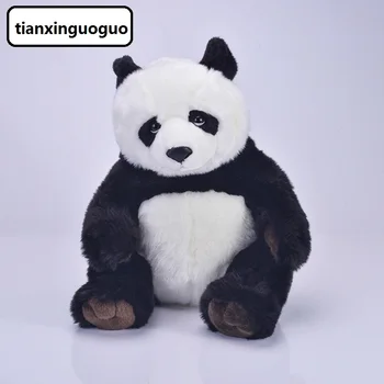 голям плюшен играчка панда с високо качество на заседание кукла панда мека кукла подарък от около 42 см