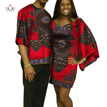 Дашики Облекло за двойки Африкански Рокли за Жени и Мъже Риза Африканска Облекло за Любителите на Традиционната Африканска Облекло WYQ96