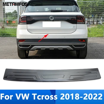 За Volkswagen T-cross Tcross 2018-2020 2021 2022 Външен Задна Броня, Задна Врата на Багажника Праг на Защита От Scuffs Стикер Аксесоари
