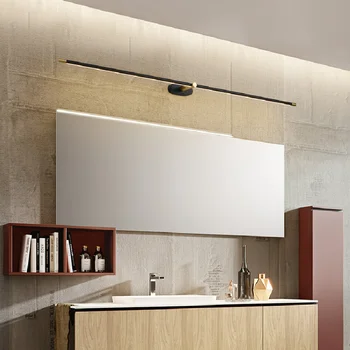 Модерен led Огледален лампа за огледало, стенен лампа за баня, с дължина на стената 680/980 мм, Бял/Черен/Златен Цвят, Готов