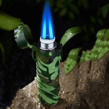 Открит Факел Турбинная Запалка Бутан Струя Пламък Водонепроницаемое Ветрозащитное Осветление Къмпинг Спасителна Детонатора Аксесоари За Цигари