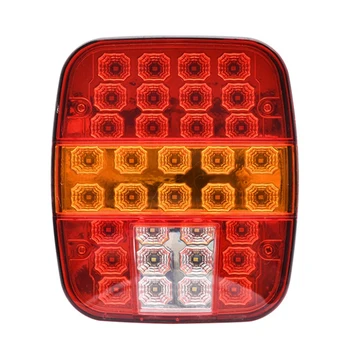 Универсален led Задни Светлини на Ремаркето 12V, Резервен мигач Стоп-сигнал с 39 Червени Бели и Жълти светодиода за Ремаркето на Камион Jeep