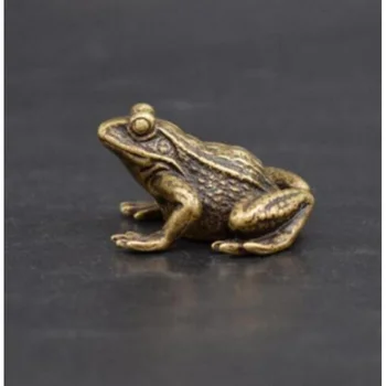 Медна статуя колекция от Порцелан архаизирует латунную жаба Малка статуя #6