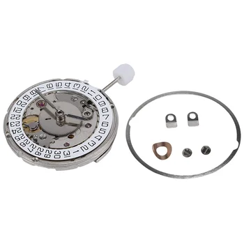 С часовников механизъм с 4 стрелки, 25 скъпоценни камъни 2836 Автоматичен механичен часовников механизъм Дата на 3 часа за ETA 2836-2 GMT Сребро